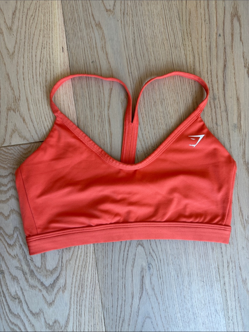 Gymshark Coral Orange Strappy Sports Bra